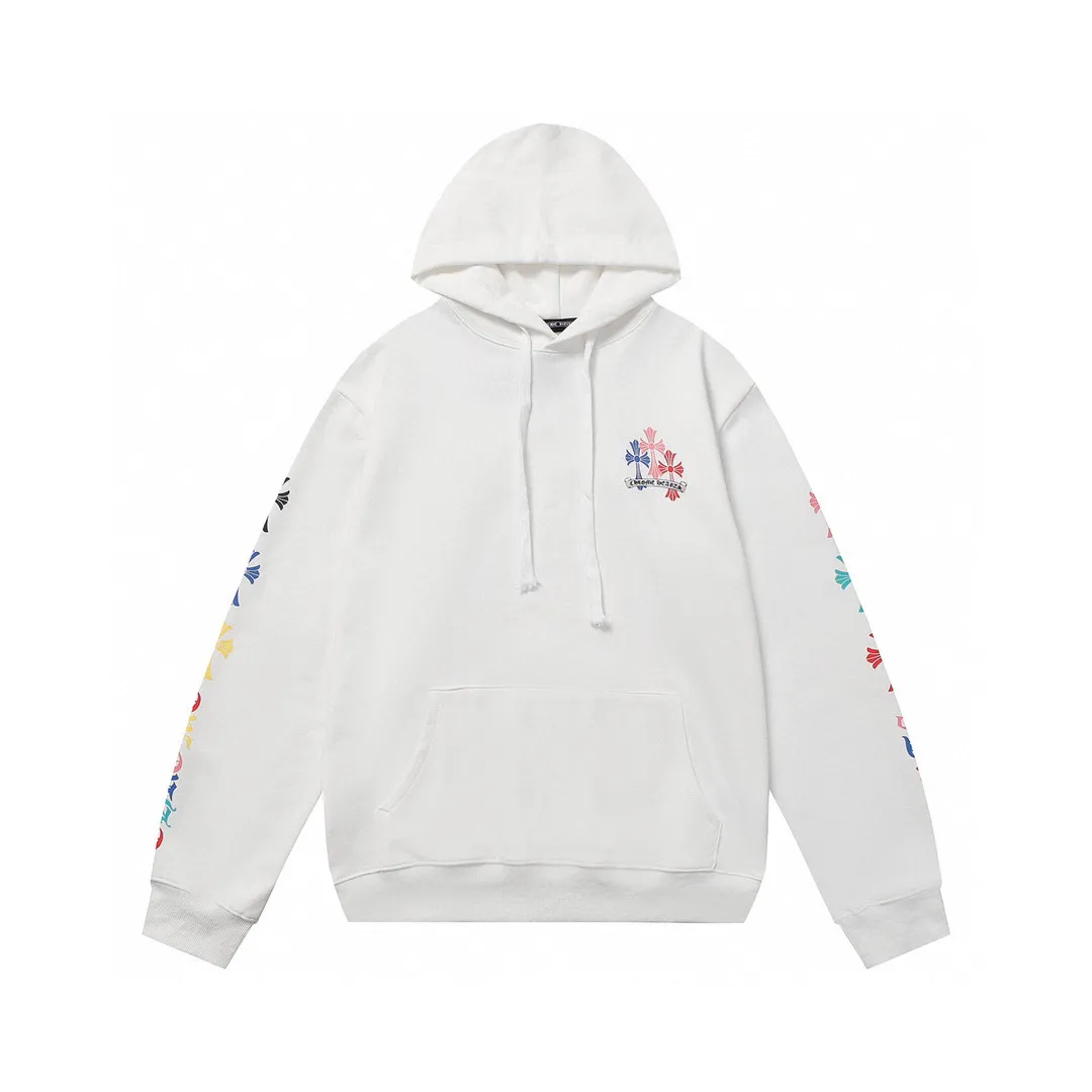 M25—P210 -Chrome Hearts/Chrome Hearts printed sweatshirt cardigan jacket -420 grams of high-density, high-quality wool, soft, delicate and skin-friendly, soft and silky to the touch, warm and skin-friendly -The hardware zipper accessories are all customized and full of details -Colour: black white -Size: S M L XL